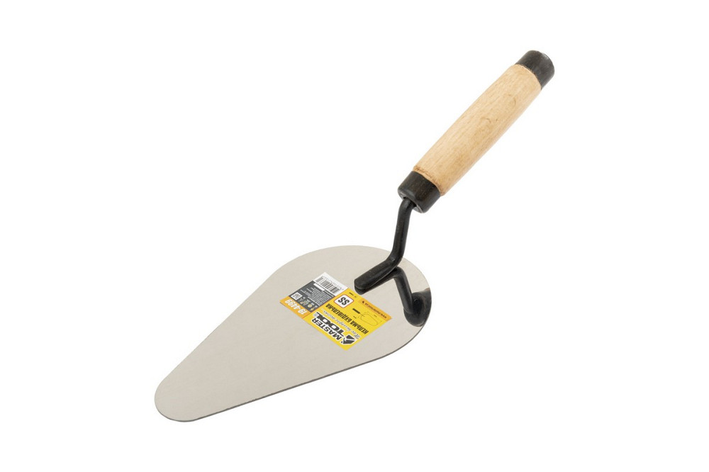 Кельма плиточника MASTERTOOL КП ударна нержавіюча сталь дерев'яна ручка 19-4499 Коломия - фото 1
