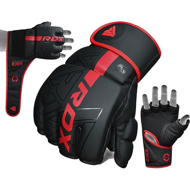 Рукавиці ММА RDX F6 KARA Matte Red XL (капа в комплекті) Кам'янське - фото 8