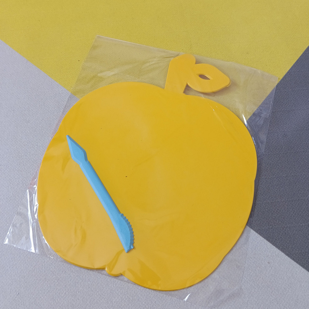 Доска для пластилина ЯБЛОКО со стеком желтая Киев - изображение 2