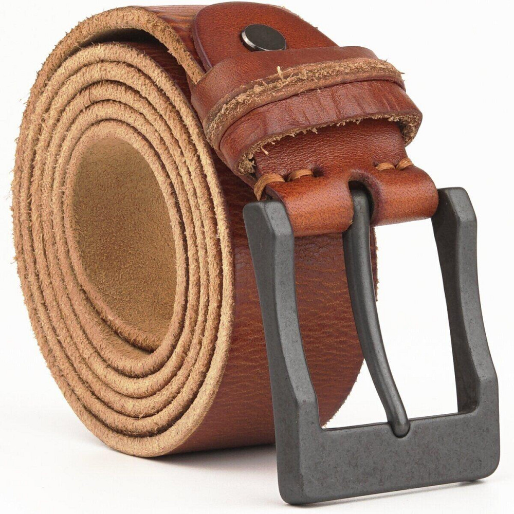 Ремень мужской Vintage 20071 Рыжий Киев - изображение 7