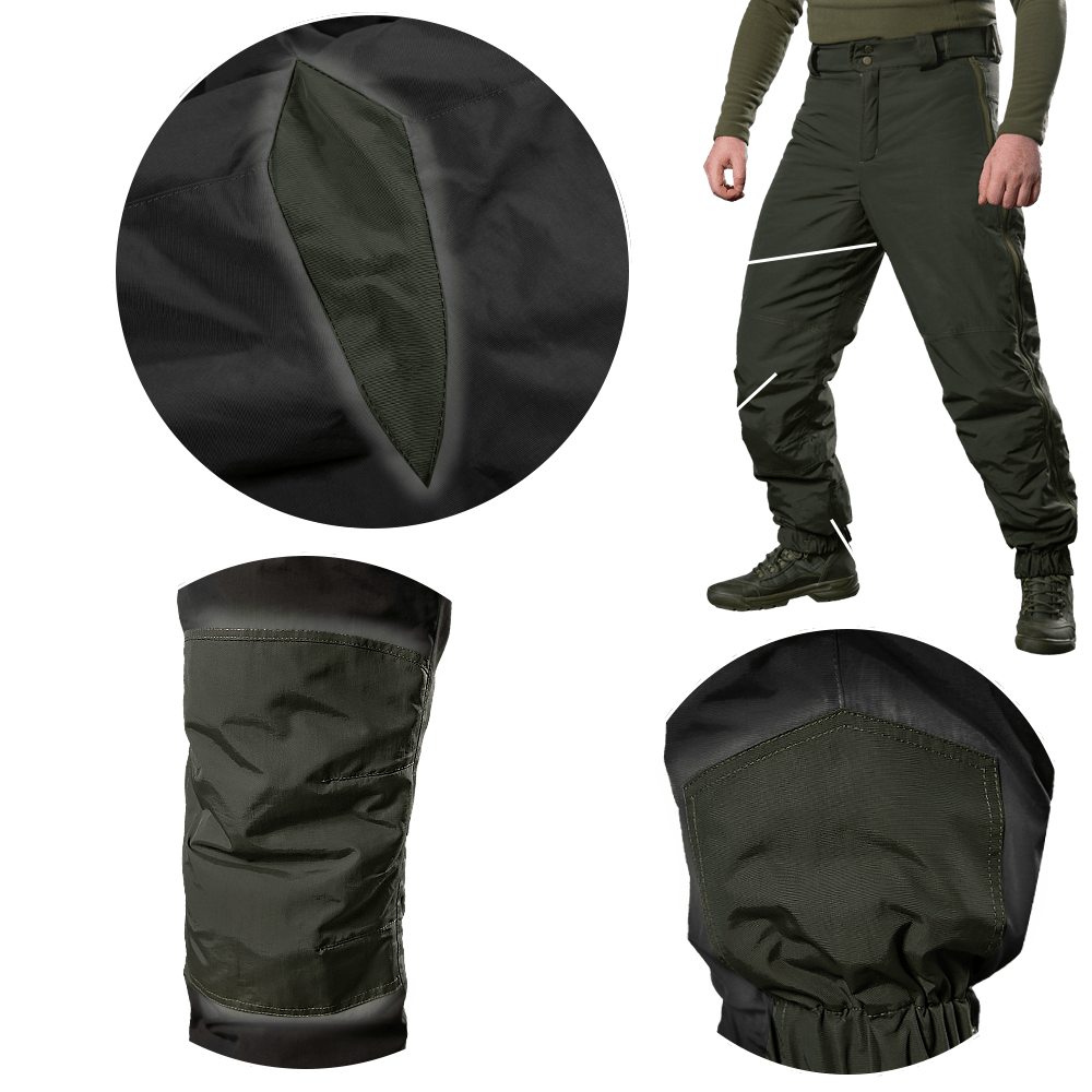 Зимние военные мембранные штаны Defender 7 level (Оливковые) размер 2XL Винница - изображение 5