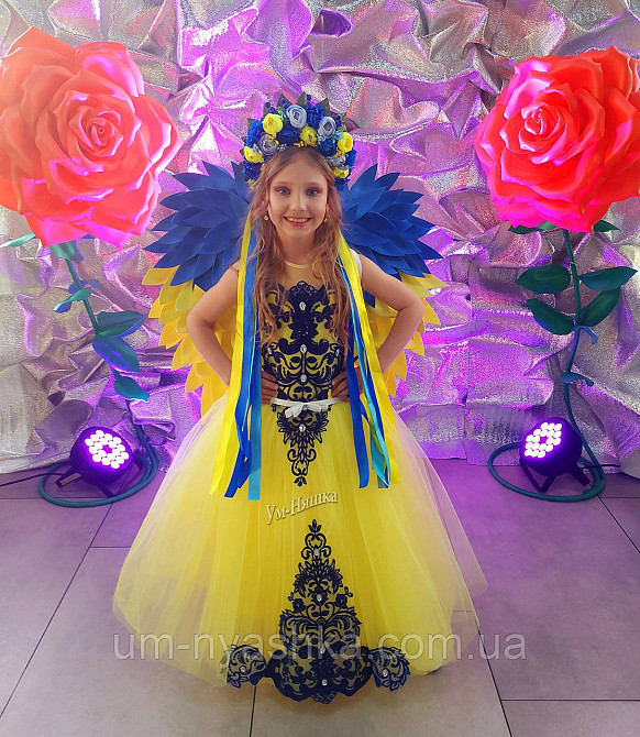 Жовта святкова сукня в патріотичних кольорах Кривой Рог - изображение 6