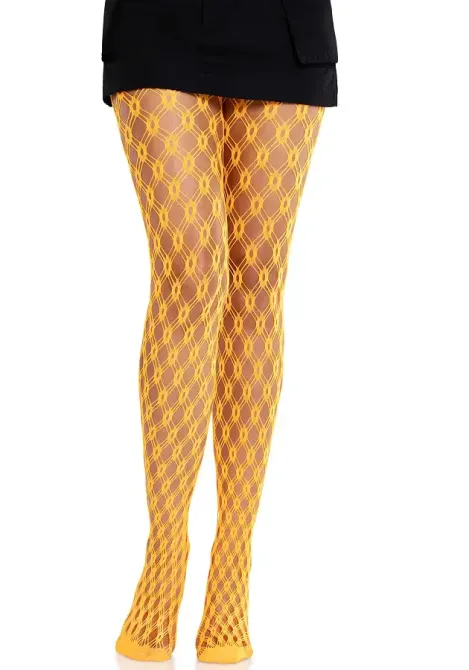 Колготки Leg Avenue Eyelet Net Tights Neon Orange One Size Львів - фото 3
