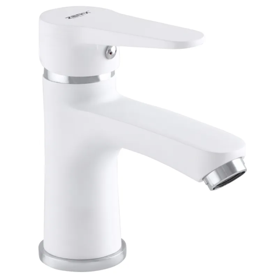 Змішувач для умивальника Zerix PUD1 146 білий з сучасним дизайном Харків