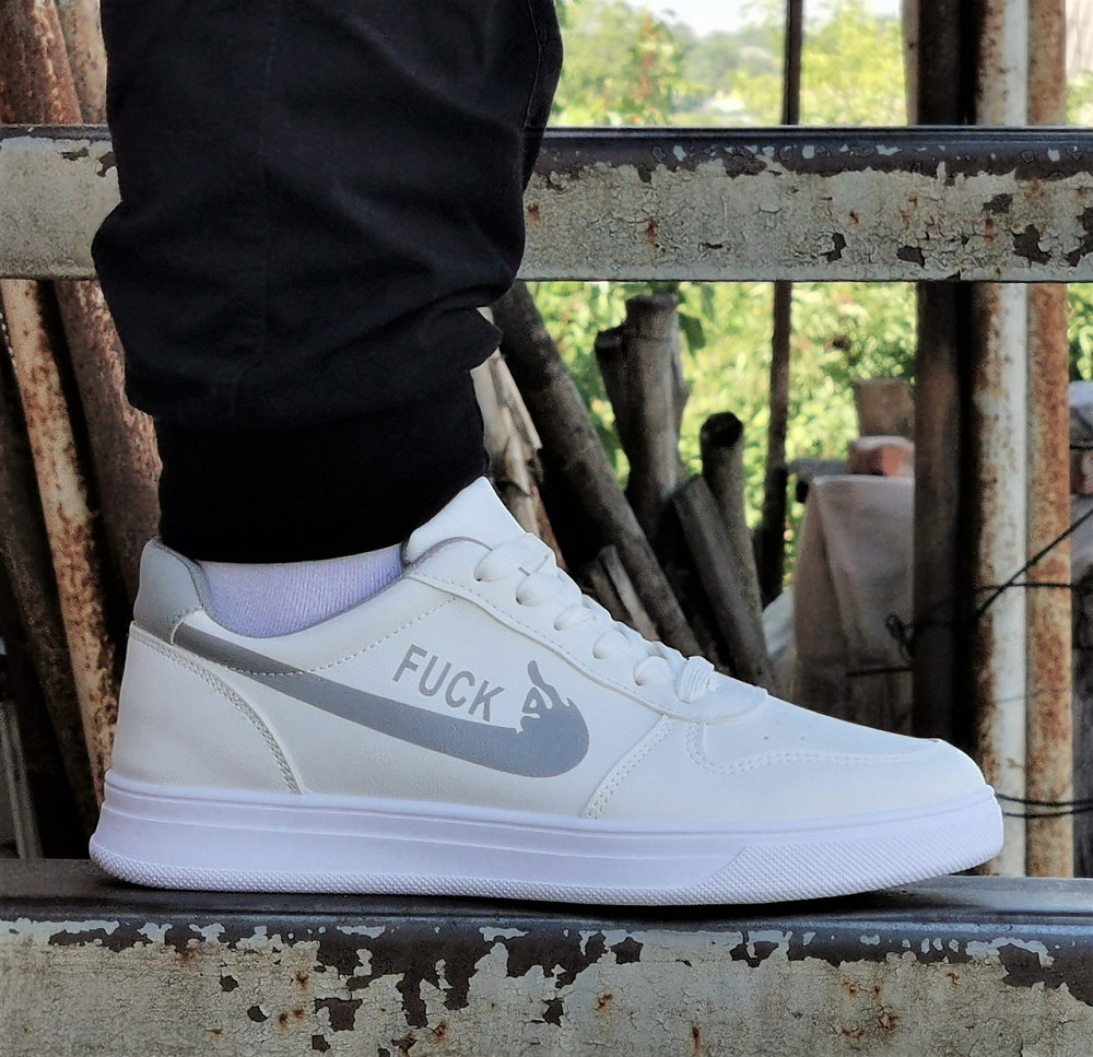 Кроссовки Nike Белые Мужские Форсы Найк FUCK (размеры: 40,41,42,43,44) Днепр - изображение 6
