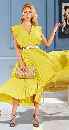 Красивое летнее платье плиссе (42) Киев