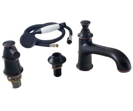 Змішувач врізний на борт ванни Imprese Podzima Zrala ZMK02170805, черный Київ