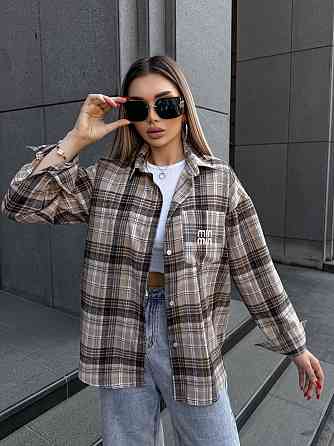 Жіноча сорочка в клітинку ( з накатом) Одеса