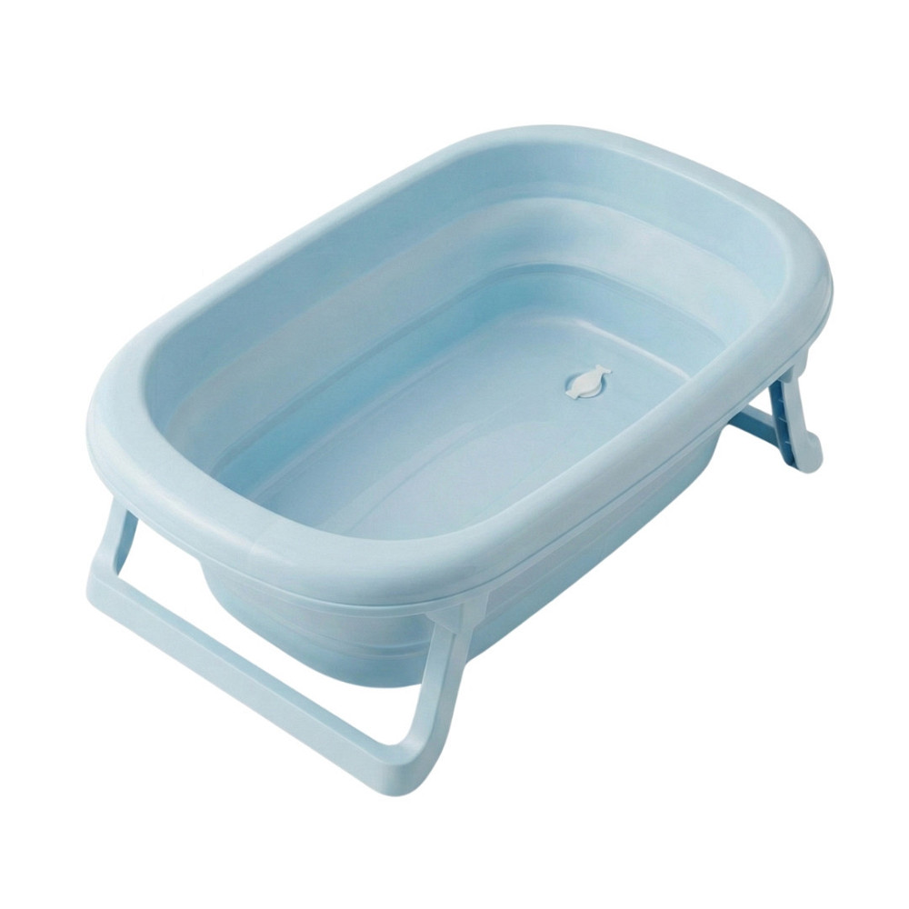Ванна дитяча складана Velano Foldable Bathtub з термометром Блакитний Київ - фото 1