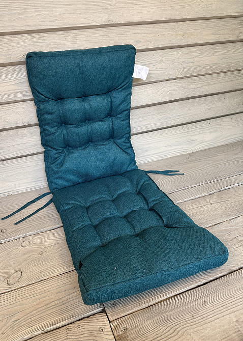 Подушка для стільців (40x120х4 см) подвійна Decorator Мальмо колір лазурний 84-173 Київ - фото 3