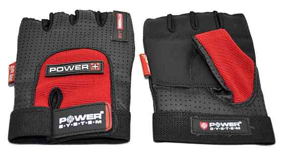 Рукавички для фітнесу Power System PS-2500 Power Plus Black/Red M Каменское