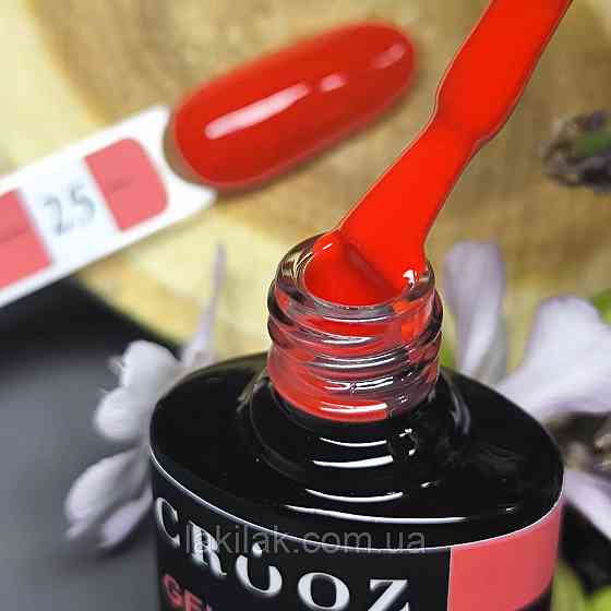 Гель-лак Crooz 25 (класичний червоний) 8мл Херсон