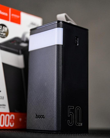 Портативний акумулятор павербанк Hoco J86A PB 50000mAh 22.5W Powermaster fully compatible Black  ПП8201 Київ - фото 2