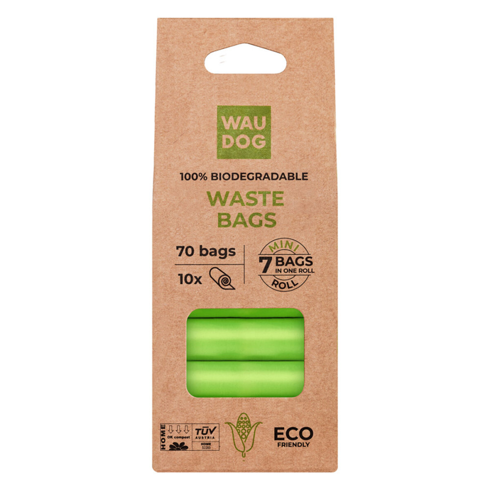 Биоразлагаемые пакеты WAUDOG для уборки за животными, МИНИ, 20х25 см, уп. 10 рул (70 шт) Киев - изображение 3