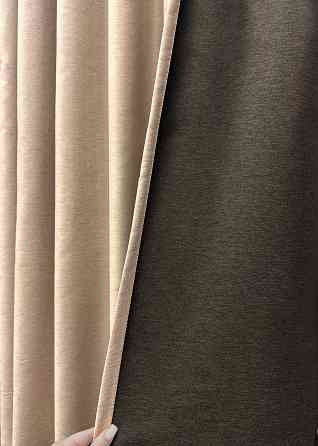 Шторна тканина блекаут двосторонній колекція "Eclipsе" колір пісочний 1817ш Київ