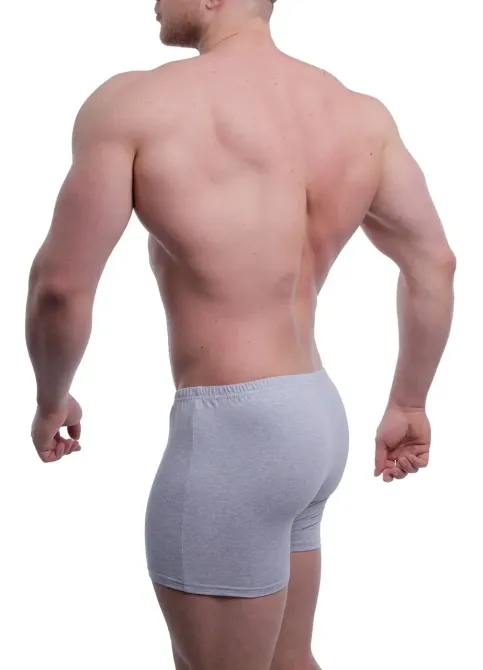 Труси чоловічі шорти однотонні з бавовни. Колір Сірий меланж Atlet 950119 54 Київ - фото 2