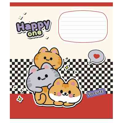 Зошит Школярик Happy one 18 аркушів клітинка (018-3532K) Вінниця