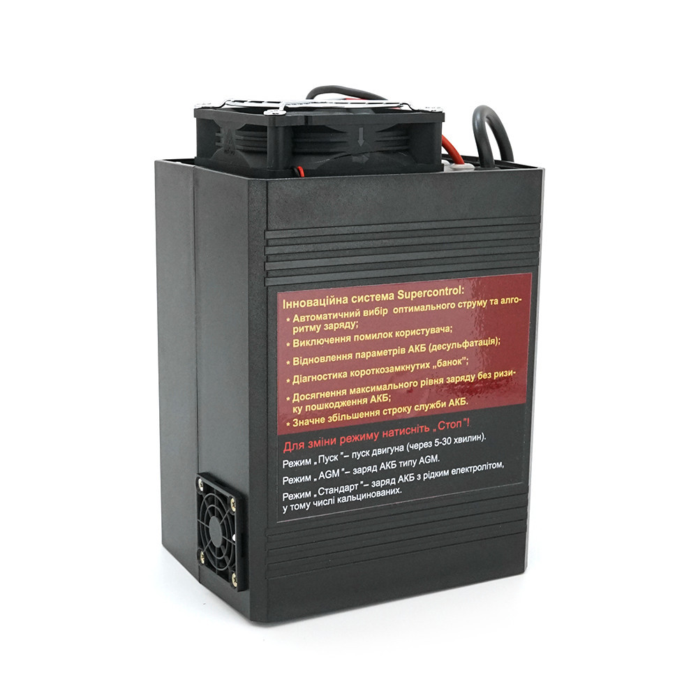 Пуско-зарядное ЗУ РАБОТ-60 для аккумуляторов 12/24V (5-600Ah) (MF, WET, AGM, GEL, CA/CA), 160-245V, Струм заряда 40А, крокодилы в Киев - изображение 2