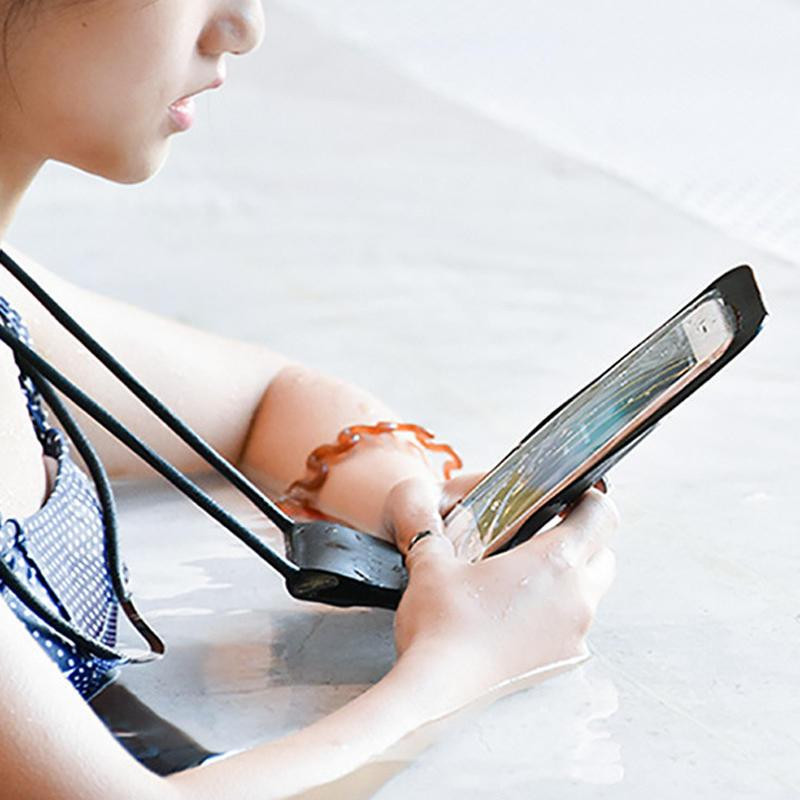 Захисний водонепроникний чохол Xiaomi Guildford Mobile Waterproof Bag для смартфонів (Сріблястий) Миколаїв - фото 6