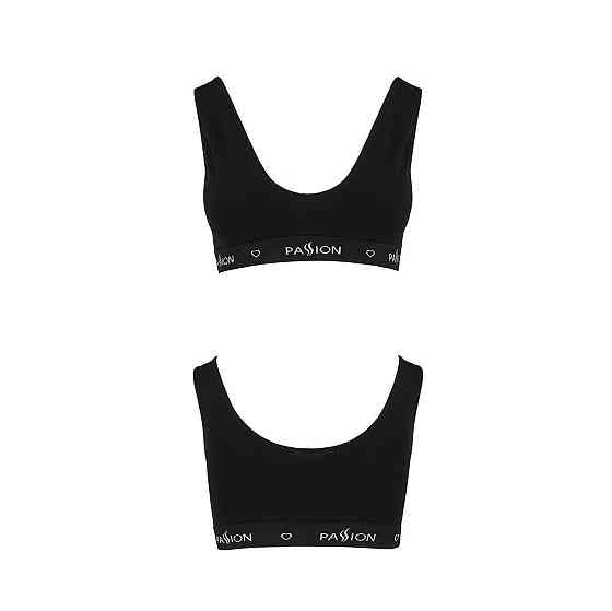 Спортивний топ з широкою гумкою Passion PS004 TOP L, black Sex Aura Київ