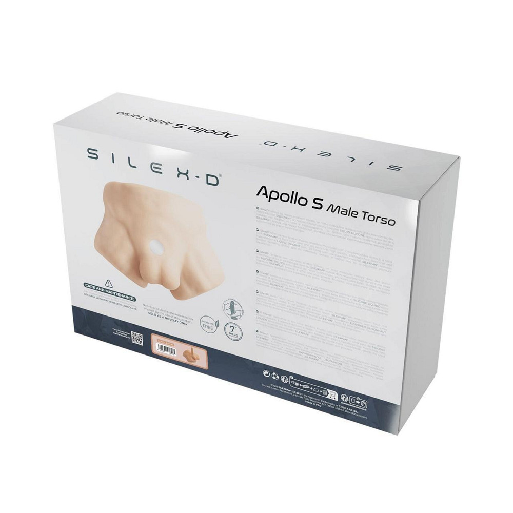 Полуторс с фаллоимитатором на присоске SilexD Apollo S Male Torso Caramel Sex Aura Киев - изображение 8