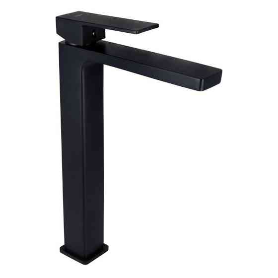 Смеситель для раковины Qtap Gemini высокий QTGEM269BLM45678 Black Matt черный Киев