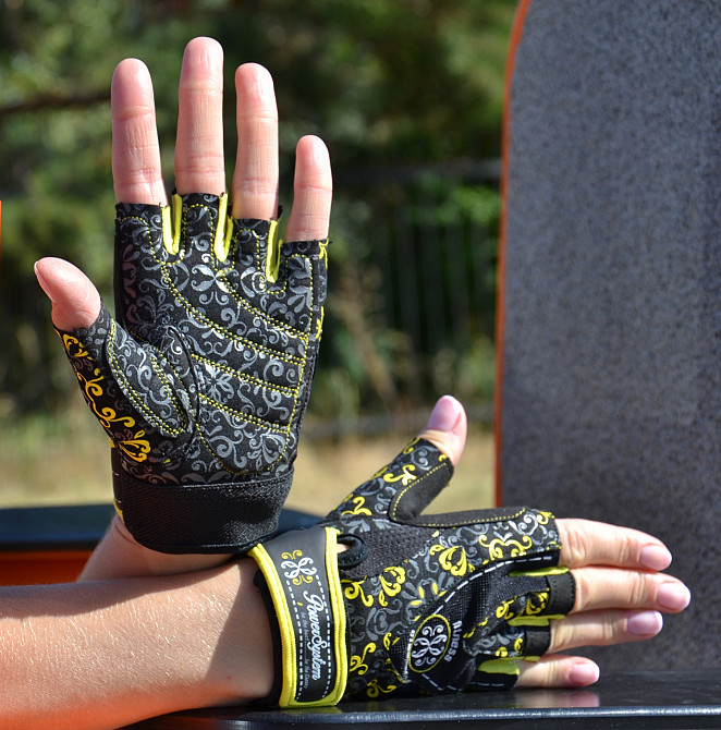 Перчатки для фитнеса Power System PS-2910 Classy Женские Yellow M Луцк - изображение 6