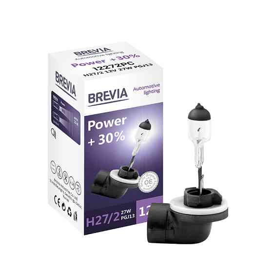 Галогеновая лампа Brevia H27/2 12V 27W PGJ13 Power +30% CP Львов