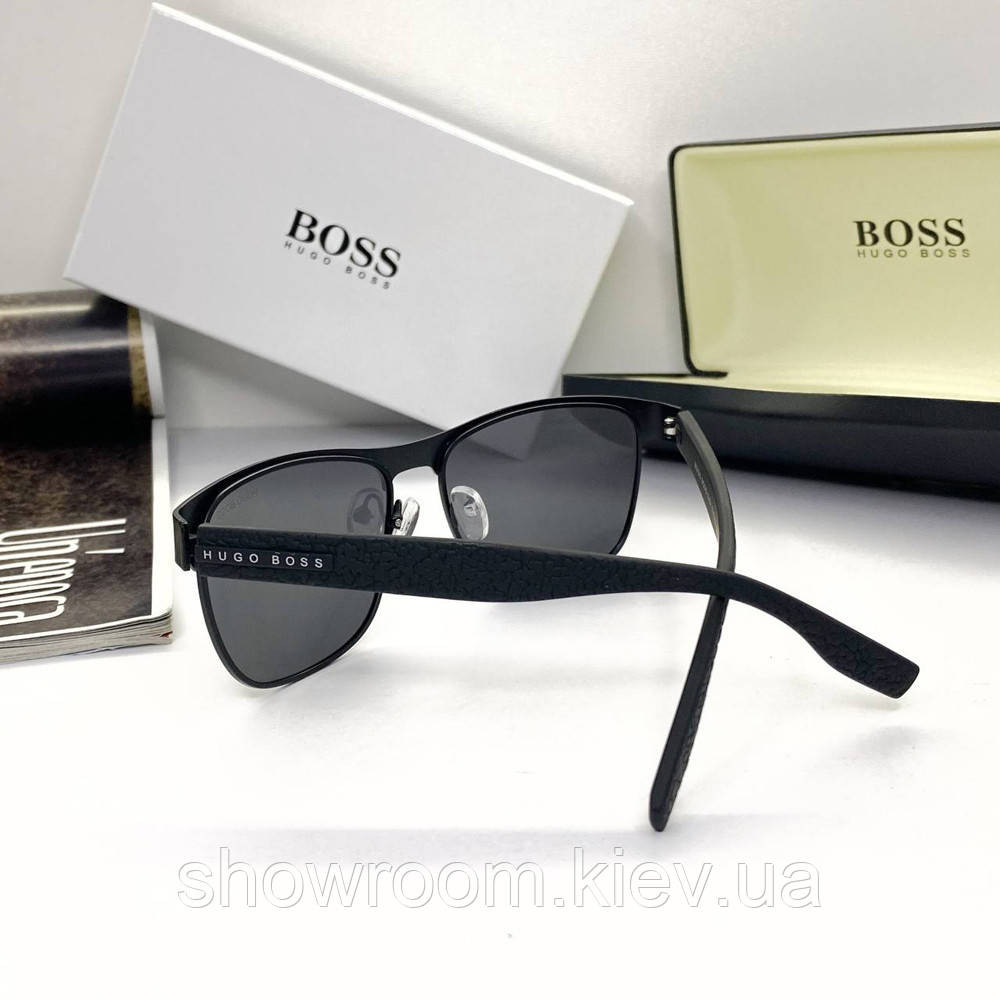 Чоловічі сонцезахисні окуляри H.Boss (3659) black Київ - фото 3