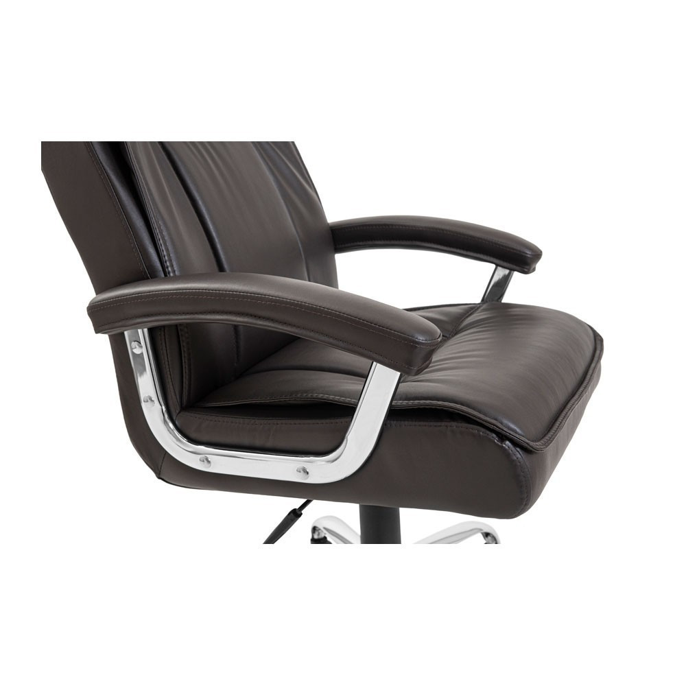 Офисное кресло руководителя Burgas Roсky Хром M3 Multiblock Темно-коричневый Киев - изображение 9