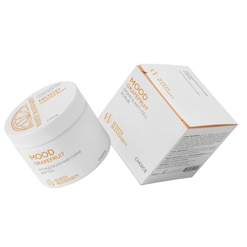 Антицеллюлитный скраб Mood grapefruit White Mandarin 350 г Киев - изображение 2