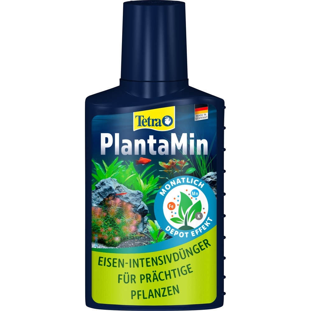 Удобрение Tetra PlantaMin для зеленых аквариумных растений с железом 100мл на 400л. Киев - изображение 1