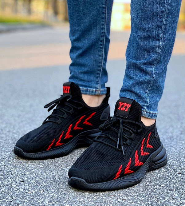 Кросівки Чоловічі Чорні Тканинні Boost Пінка (розміри: 43) - 202-1 Дніпро - фото 7