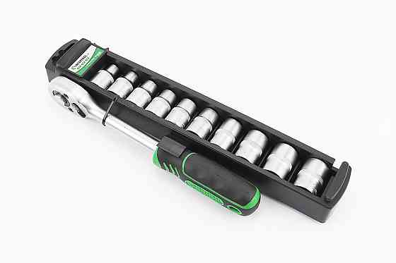 Набір головок торцевих з тріскачкою 1/2" CrV 10шт (8/10/11/12/13/14/15/17/18/19мм) ET-6013 Київ