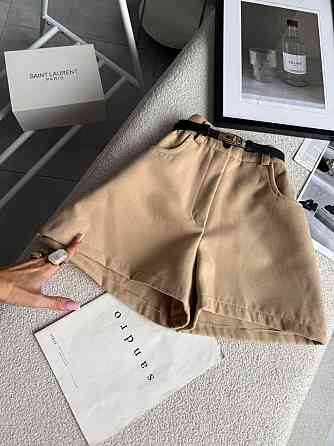 Женские базовые повседневные шорты турецкий кашемир Бежевий, 44 Одесса