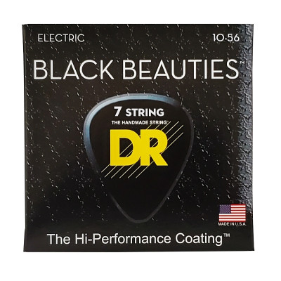 Струны для гитары DR Strings Black Beauties Electric - Medium 7-String (10-56) (BKE7-10) Винница - изображение 1