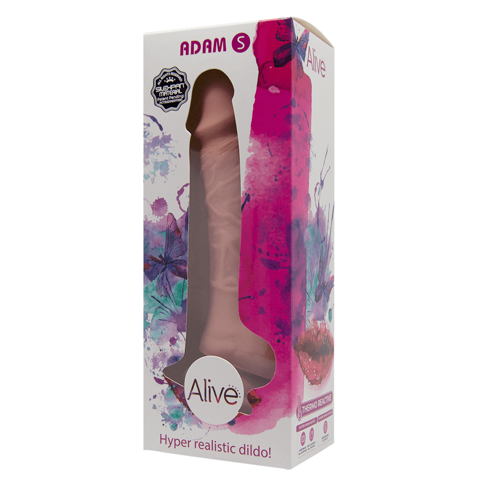 Фалоімітатор Alive Adam Flesh S, двошаровий, силікон + Silexpan, діаметр 3,5 см Sex Aura Київ - фото 2