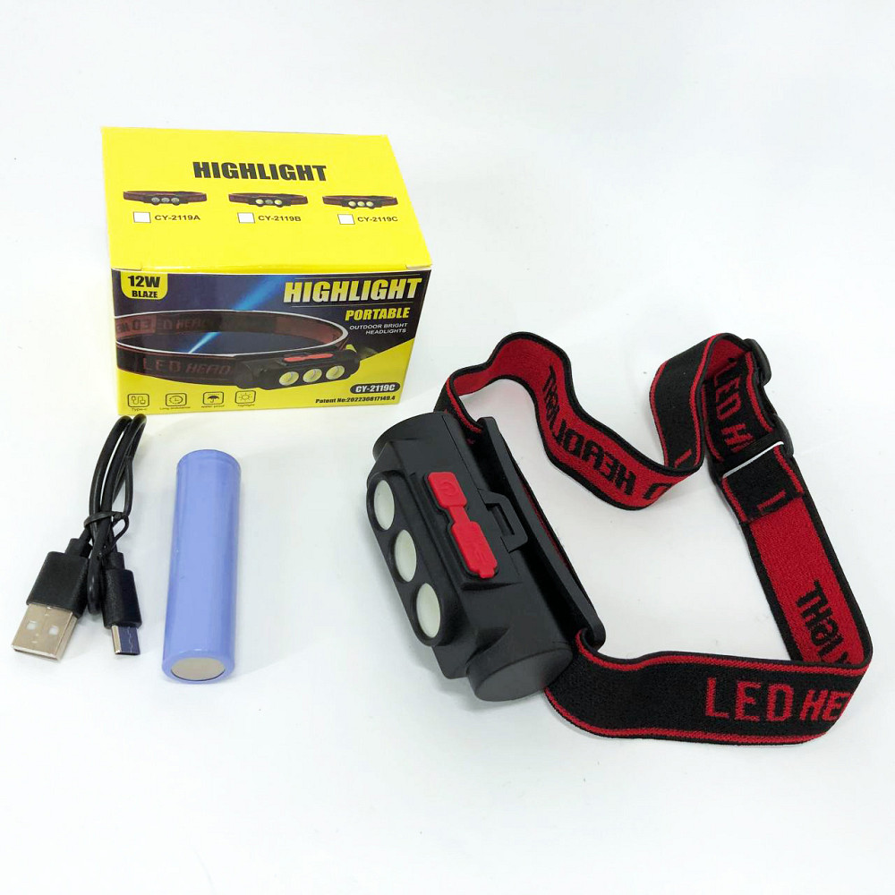 Налобный светодиодный фонарь для ночных прогулок, Фонарь на голову со встроенным аккумулятором RJ-59 Львов - изображение 6