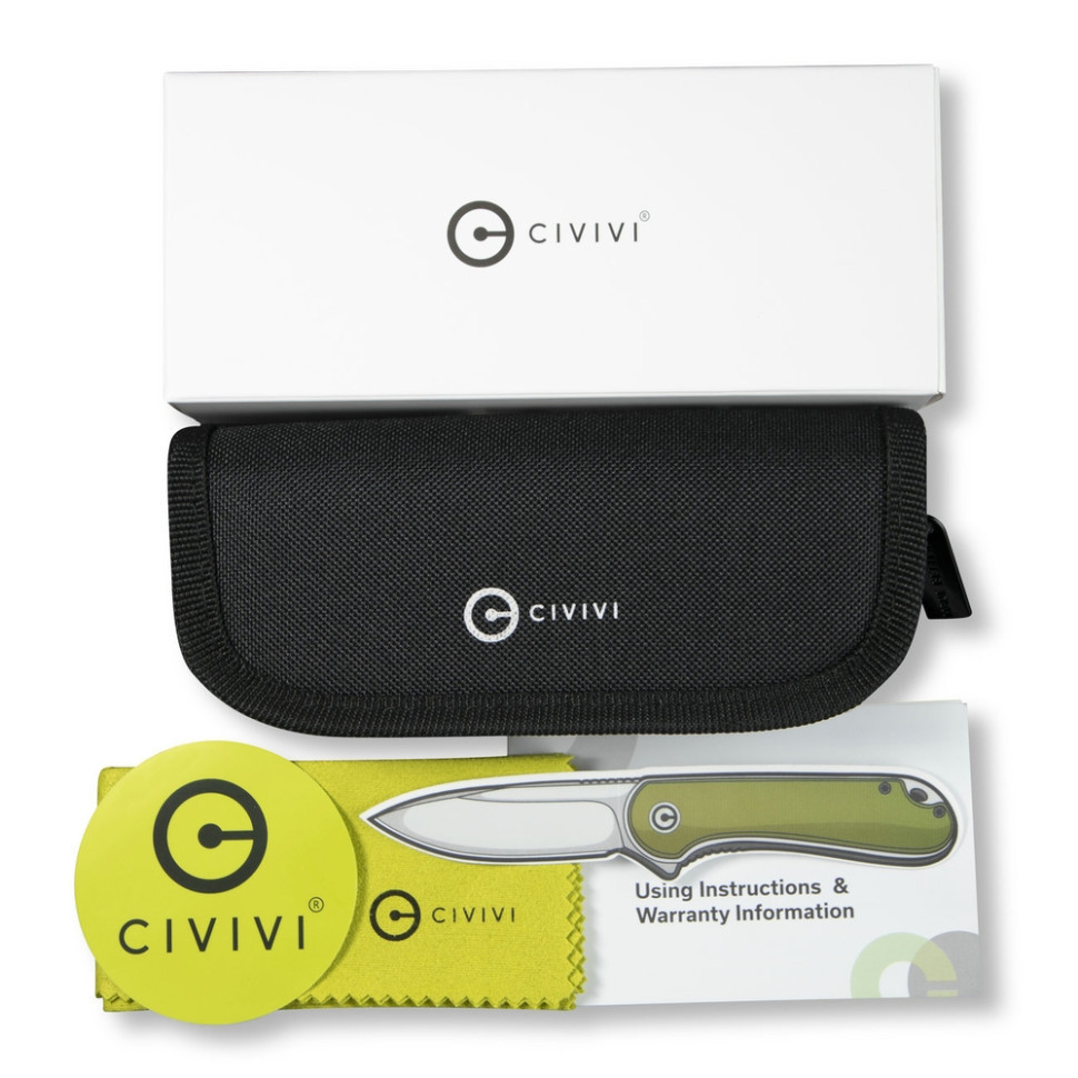 Ніж складаний туристичний Civivi Cogent, (8.8 см) 14C28N / Micarta чорний Київ - фото 9