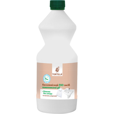 Отбеливатель Tortilla Кислородсодержащее Эко средство комплексного действия Белизна без хлора 850 мл (4823015909030) Винница - изображение 1