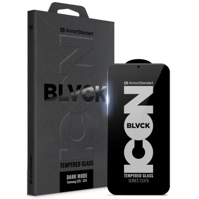 Стекло защитное Armorstandart Dark Mode Samsung S25 / S24 (ARM85822) Винница - изображение 1
