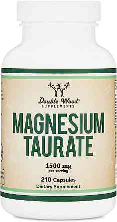 Таурат магнію Double Wood Magnesium Taurate 1500 mg 210 capsules Луцьк