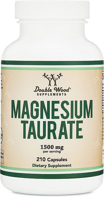 Таурат магнію Double Wood Magnesium Taurate 1500 mg 210 capsules Луцьк - фото 1