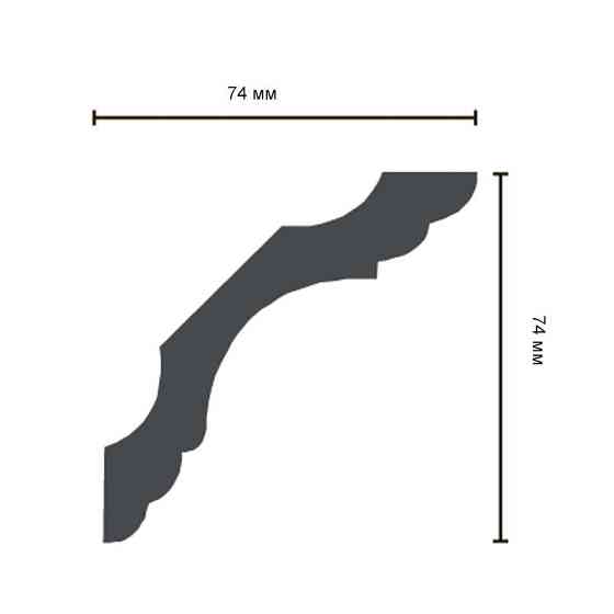 Карниз полиуретановый гладкий Gaudi Decor P 201 Flexi Днепр