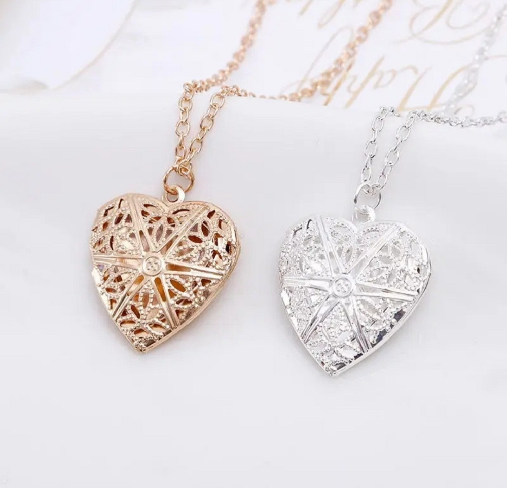 Підвіс "Серце" для фото з ланцюжком сріблястий Сміла - фото 5