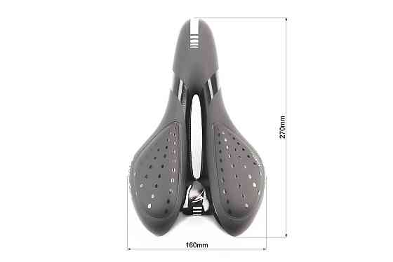 Сидіння MTB 270x160мм, чорно-сіре "GEL" Київ