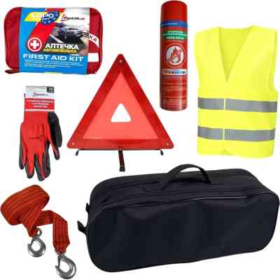 Набір техдопомоги Poputchik Євростандарт з ВВПА чорний (01-225-IS) Вінниця