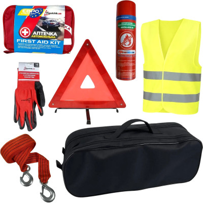 Набір техдопомоги Poputchik Євростандарт з ВВПА чорний (01-225-IS) Вінниця - фото 1