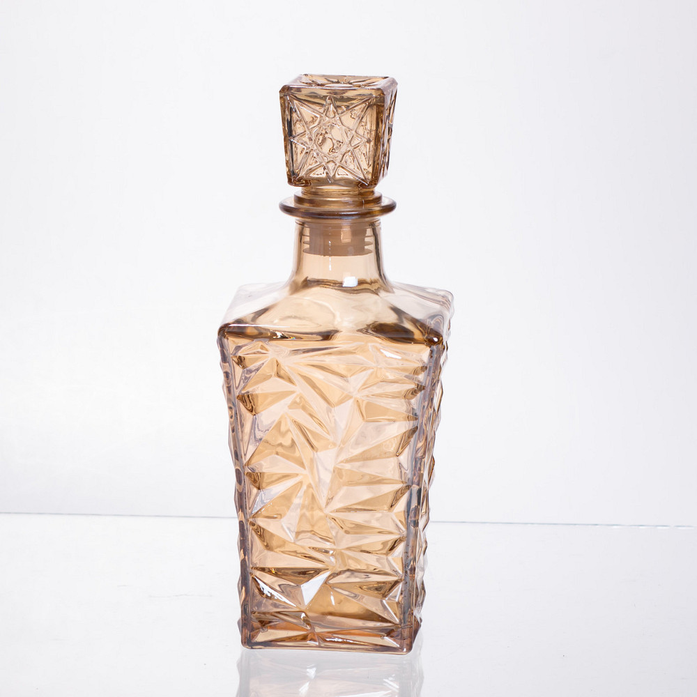 Графин та 6 стаканів з товстого скла коричневі Київ - фото 2