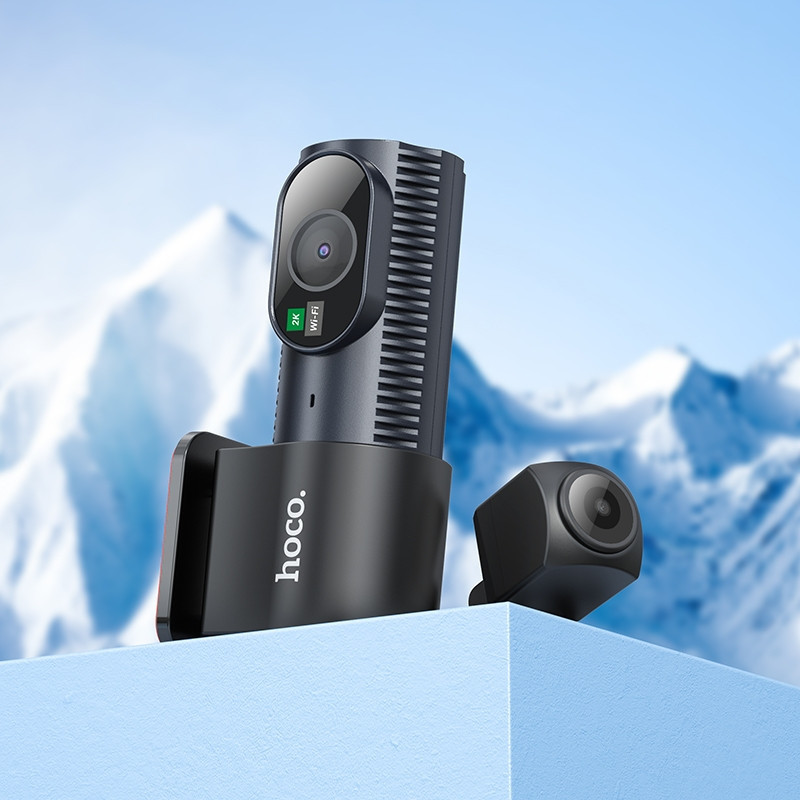 Відеореєстратор HOCO DV8 2K display hidden driving recorder(with rear camera) Black Київ - фото 8